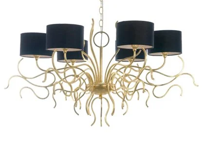 LED Chandeliers for Energy - Efficient LightingCorallo' Iron 6 Light Chandelier With White Or Black Shade LED Chandeliers for Energy - Efficient LightingCorallo' Iron 6 Light Chandelier With White Or Black Shade