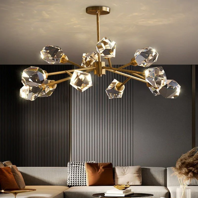Chandeliers with Frosted Glass for a Softer Light DiffusionCristal Chandelier