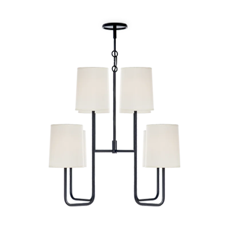 Small Chandeliers for Compact RoomsEnameled Ceiling Light