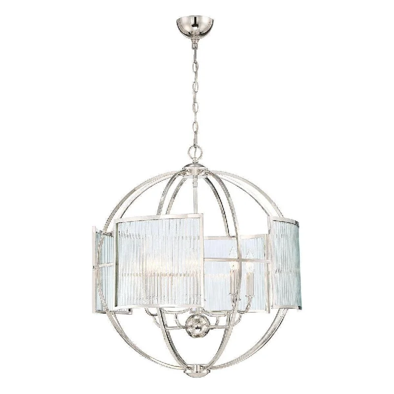 Chandeliers with Frosted Glass for a Softer Light DiffusionManilow Chandelier