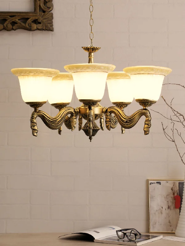 Bohemian - Style Beaded Chandeliers for Eclectic DecorFedrick 5-Lamp Chandelier