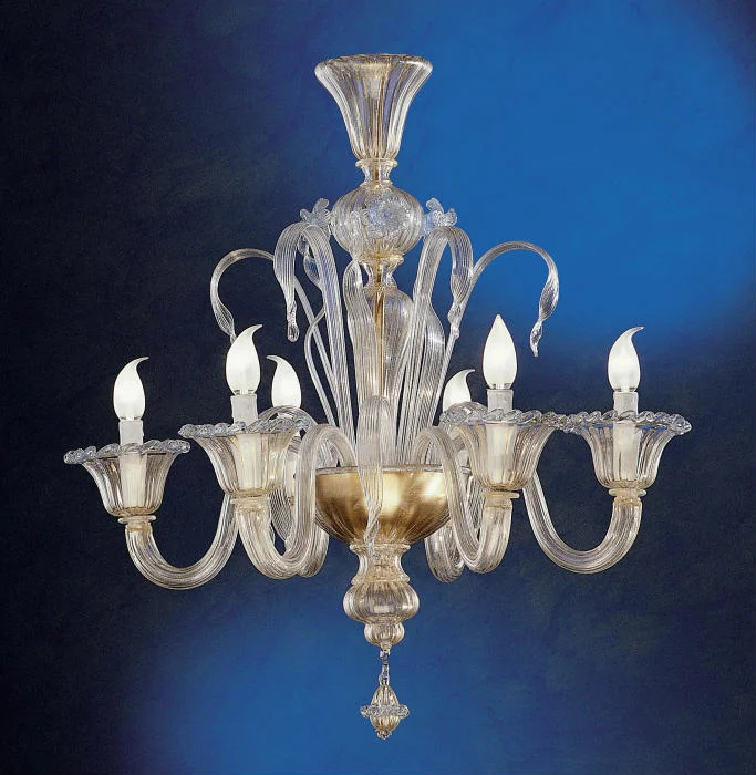 Chandeliers with Metal Frames in Bronze FinishFine 6 Light Murano Glass Chandelier With 24 Carat Gold Trim Chandeliers with Metal Frames in Bronze FinishFine 6 Light Murano Glass Chandelier With 24 Carat Gold Trim