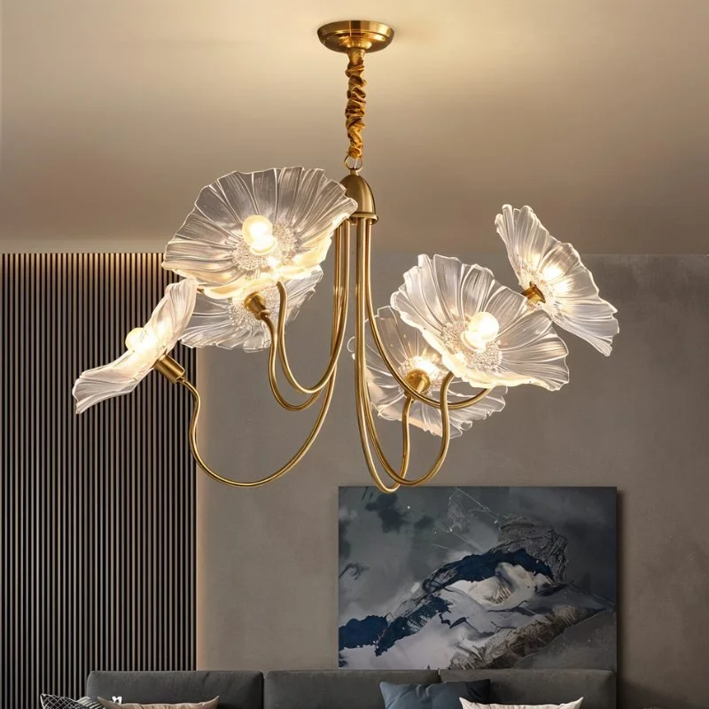 Chandeliers with Metal Frames in Silver FinishFloare Chandelier