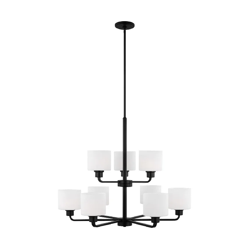 Chandeliers with Metal Frames in Silver FinishCanfield Chandelier