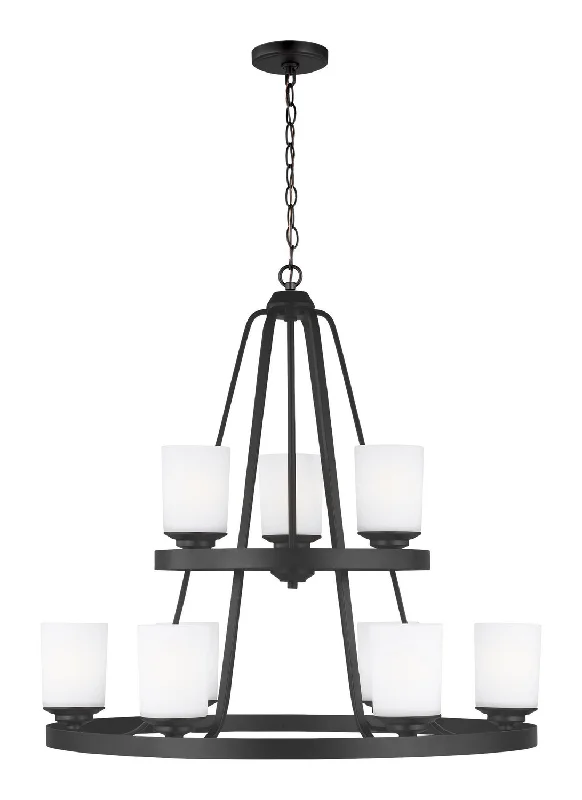 Chandeliers with Metal Frames in Black FinishKemal Chandelier