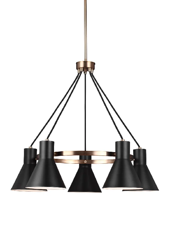 Chandeliers with Metal Frames in Gold FinishTowner Chandelier