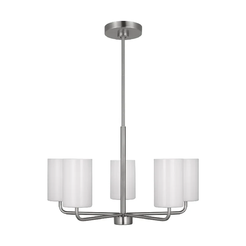 Chandeliers with Metal Frames in Black FinishRhett Five Light Chandelier