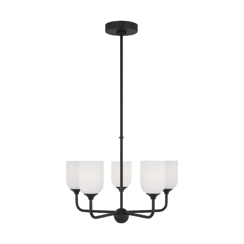 Art Deco Chandeliers for a Retro - Glam LookEmile Five Light Chandelier