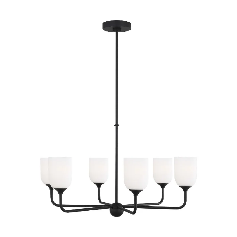 Ceiling - Mounted Chandeliers for Standard CeilingsEmile Six Light Chandelier