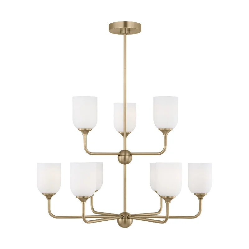 Traditional Brass Chandeliers for Classic InteriorsEmile Nine Light Chandelier