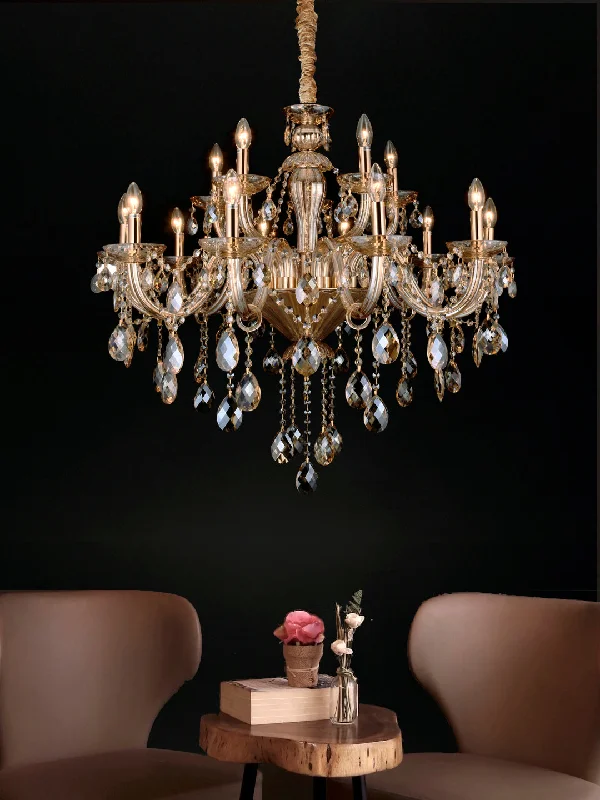 Chandeliers with Dimmable Lights for Ambiance ControlJessica 10+5 Lamp Chandelier
