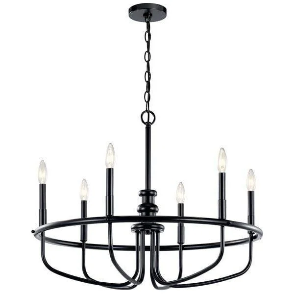 Chandeliers with Metal Frames in Black FinishCapitol Hill Chandelier