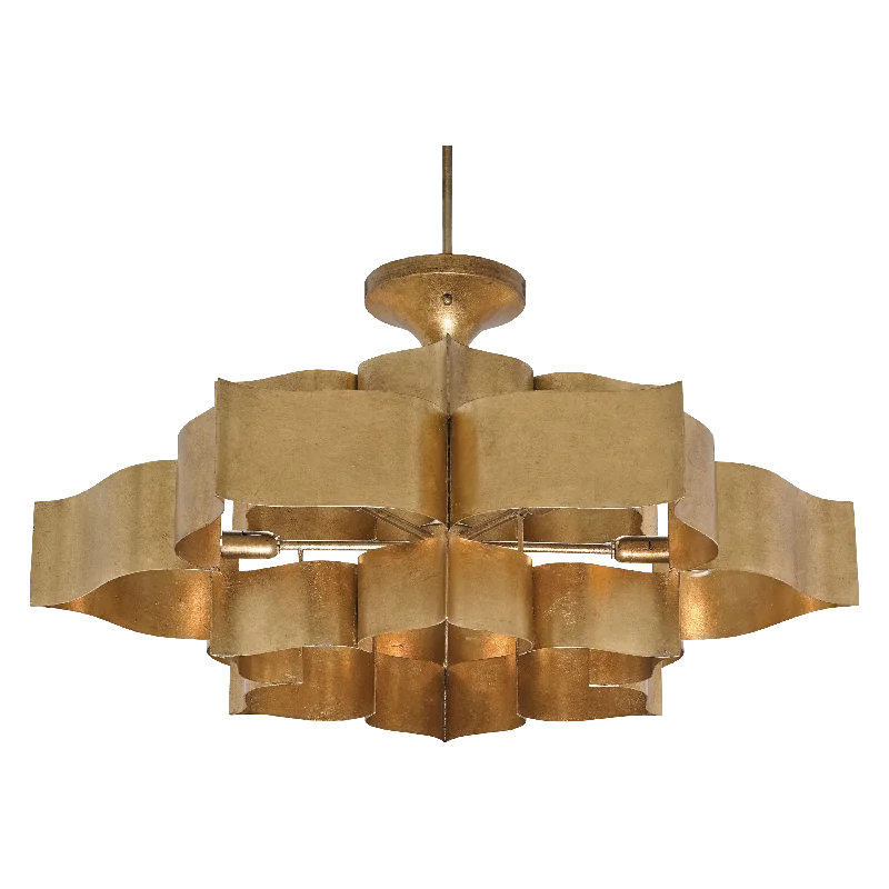 Chandeliers with Metal Frames in Copper FinishLotus Blossom Chandelier