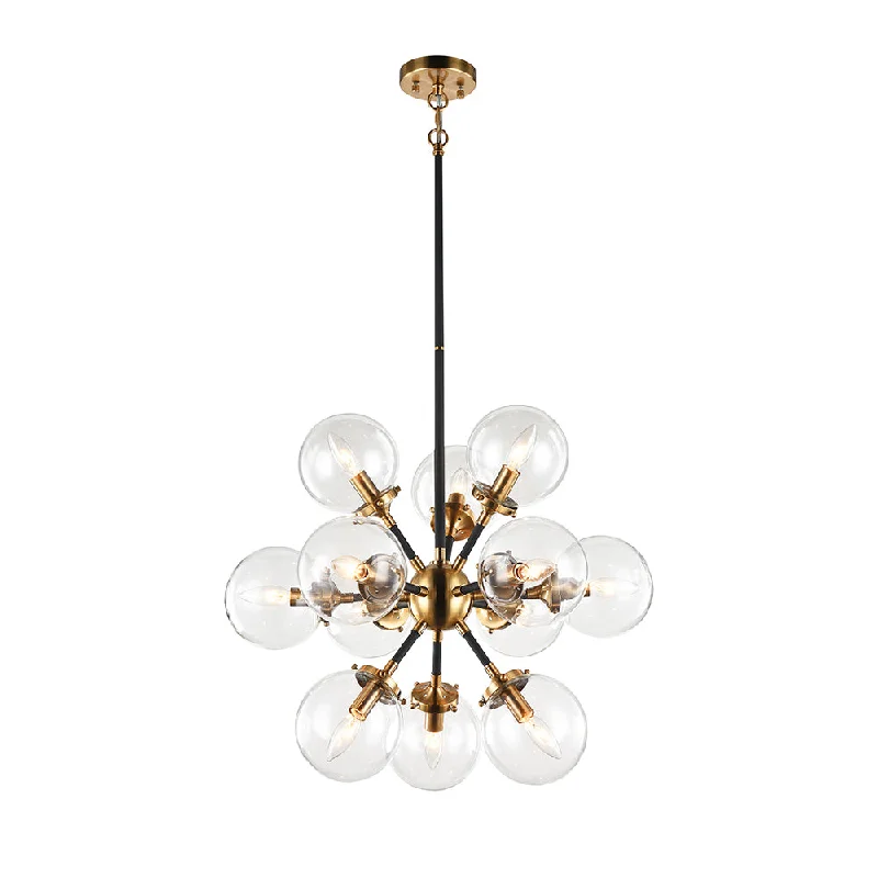Chandeliers with Metal Frames in Gold FinishChandelier Soleil