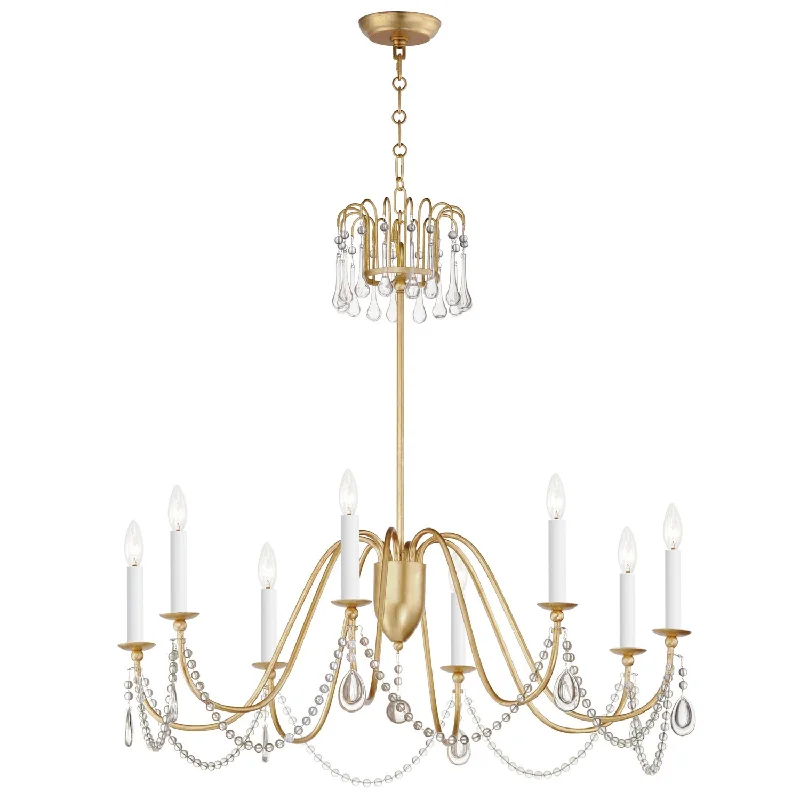 Art Deco Chandeliers for a Retro - Glam LookPlumette Chandelier