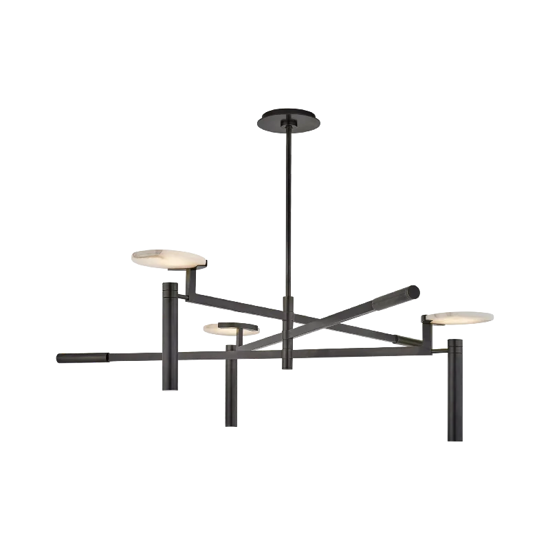 Chandeliers with Clear Crystal for a Sparkling EffectMelange Floating Disc Chandelier