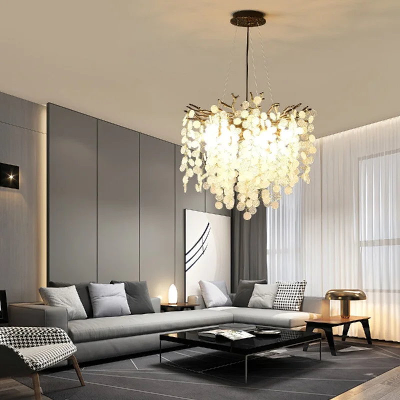 Mid - Century Modern Chandeliers for Vintage AppealModern Crystal Chandelier, Tree Branch Chandeliers Adjustable Height Mid - Century Modern Chandeliers for Vintage AppealModern Crystal Chandelier, Tree Branch Chandeliers Adjustable Height