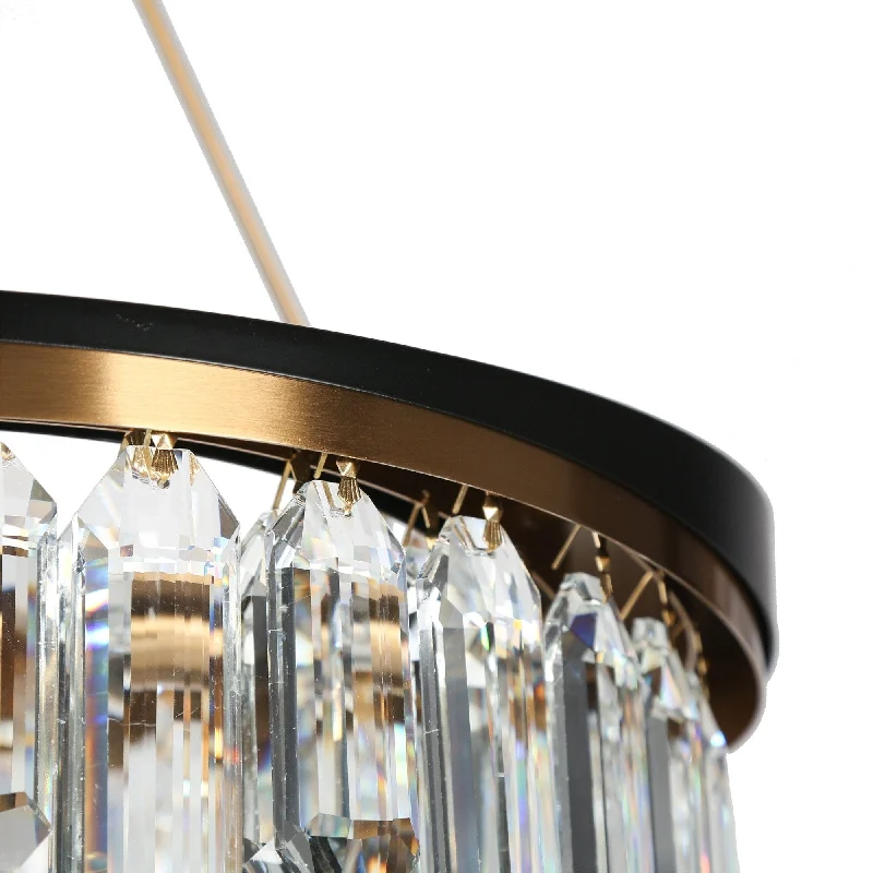 Chandeliers for Low Ceilings to Avoid OvercrowdingModern Glam Crystal 4-Light Drum Chandelier for Dining Room Bedroom - Gold