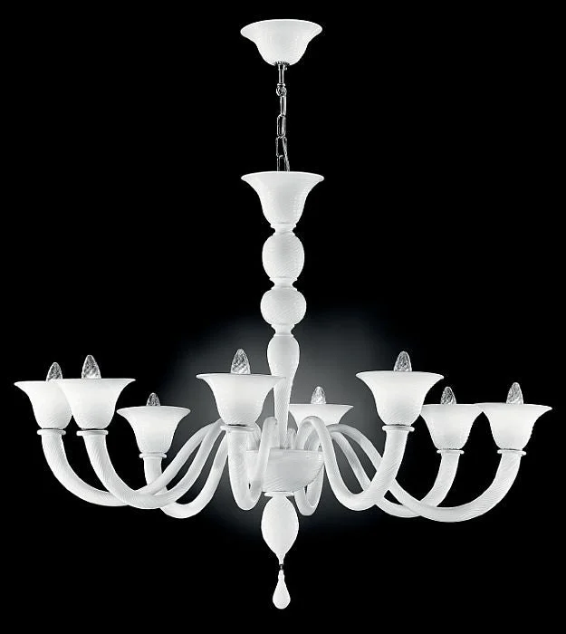 Chandeliers for High Ceilings to Fill Vertical SpaceModern Milk White Venetian Glass Chandelier With 8 Lights Chandeliers for High Ceilings to Fill Vertical SpaceModern Milk White Venetian Glass Chandelier With 8 Lights