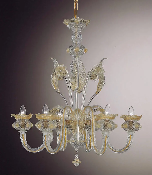 Chandeliers for Dining Rooms to Set the Mood for MealsMurano 6 Light Flower Chandelier In A Range Of Colours