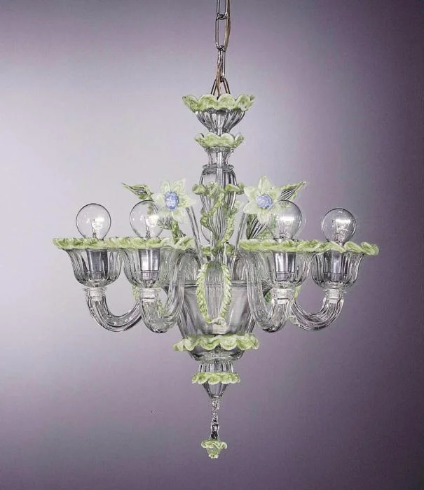 Chandeliers for Living Rooms to Create a Focal PointMurano Crystal Chandelier With Green And Blue Flowers Chandeliers for Living Rooms to Create a Focal PointMurano Crystal Chandelier With Green And Blue Flowers