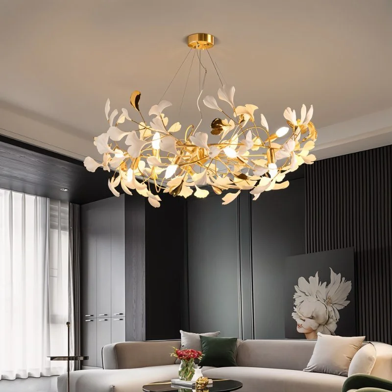 Chandeliers with Metal Frames in Silver FinishPanra Chandelier
