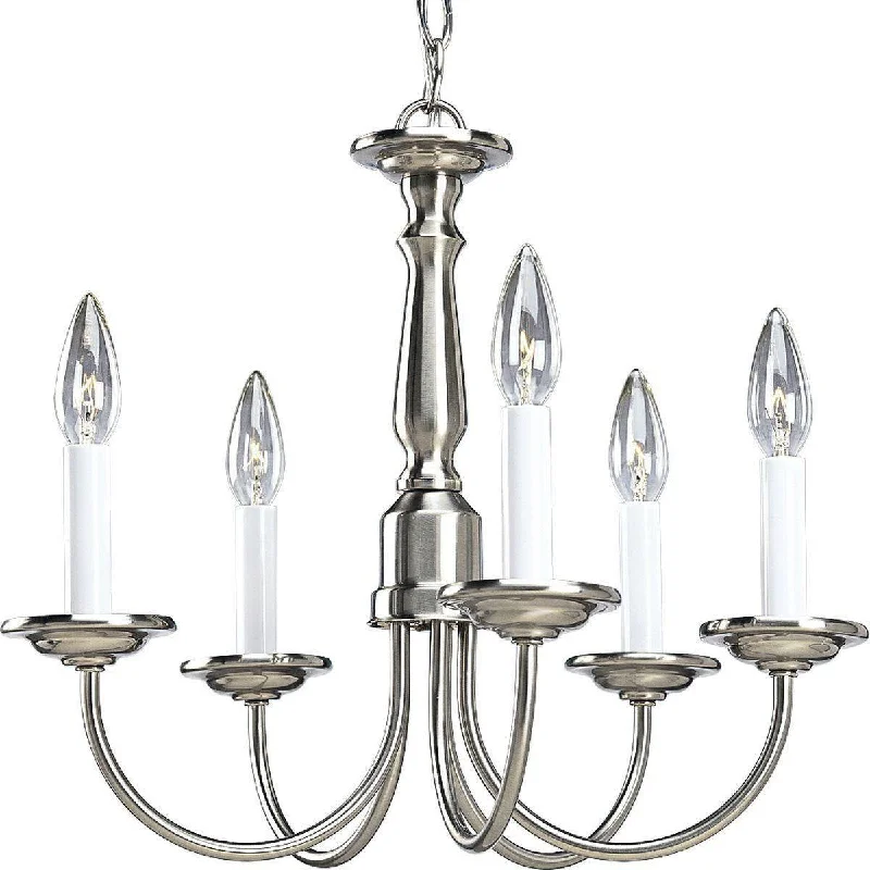 Chandeliers with Adjustable Height for Custom InstallationFive Light Chandelier