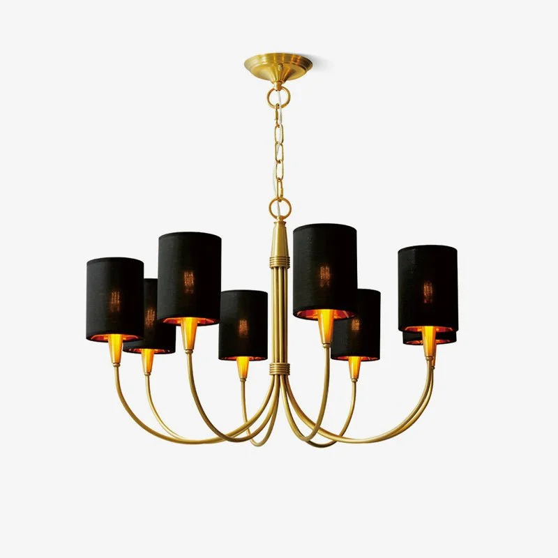 Chandeliers with Metal Frames in Copper FinishQuincy Chandelier