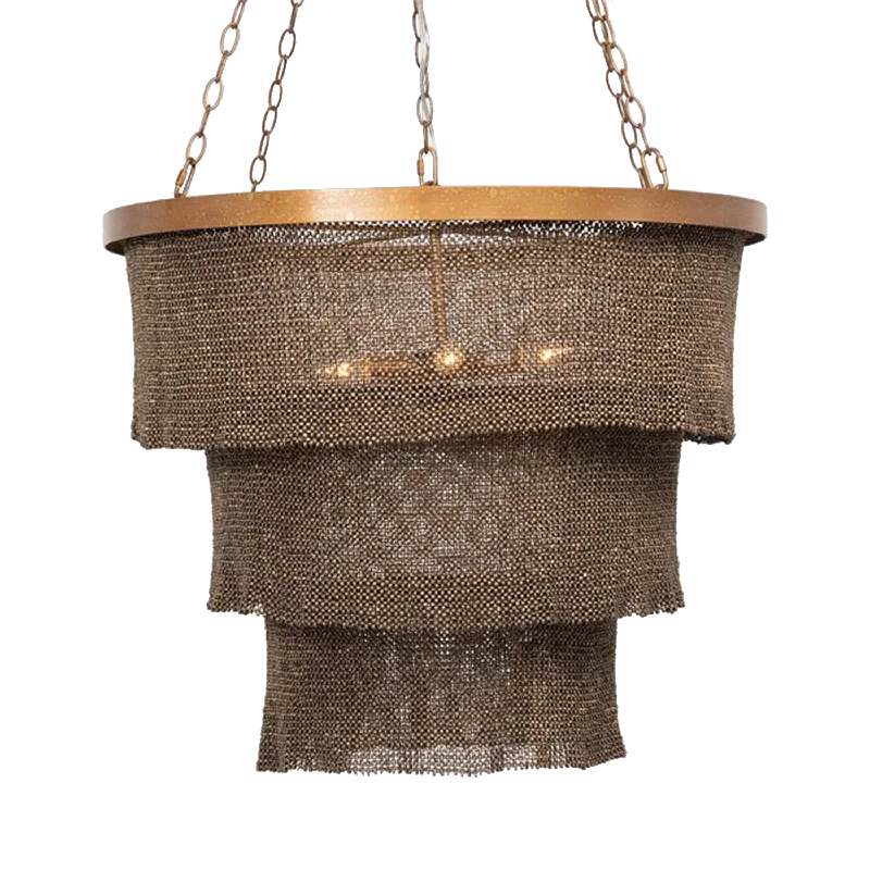 Chandeliers for Low Ceilings to Avoid OvercrowdingTiered Coco Bead Chandelier