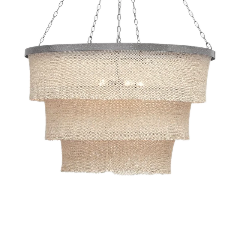 Rustic Wood Chandeliers for Country - Style HousesTiered Coco Bead Chandelier - Natural Silver Rustic Wood Chandeliers for Country - Style HousesTiered Coco Bead Chandelier - Natural Silver
