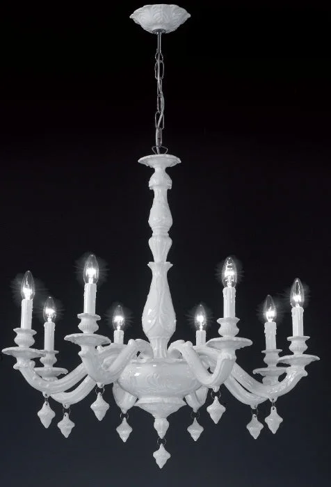 Chandeliers for Dining Rooms to Set the Mood for MealsTintoretto Porcelain Chandelier From Bassano - Choice Of Colours