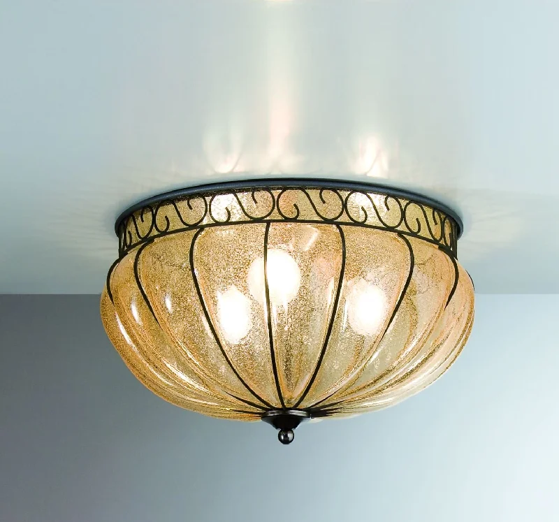 Modern Crystal Chandeliers for Contemporary HomesClassic Amber Hand-Blown Venetian Glass Ceiling Light In Two Sizes Modern Crystal Chandeliers for Contemporary HomesClassic Amber Hand-Blown Venetian Glass Ceiling Light In Two Sizes