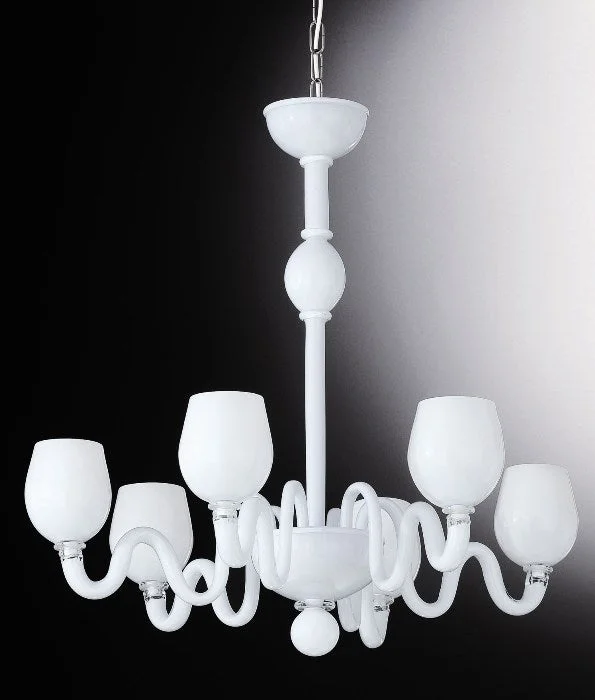 Industrial Iron Chandeliers for Loft - Inspired SpacesWhite And Crystal Murano Glass Chandelier Industrial Iron Chandeliers for Loft - Inspired SpacesWhite And Crystal Murano Glass Chandelier
