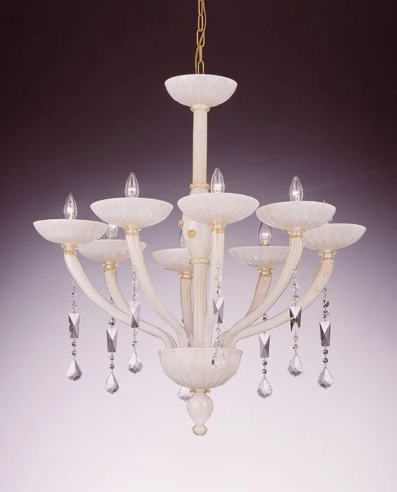 Chandeliers with Adjustable Arms for Directional LightingWhite And Gold Murano Glass Chandelier Chandeliers with Adjustable Arms for Directional LightingWhite And Gold Murano Glass Chandelier