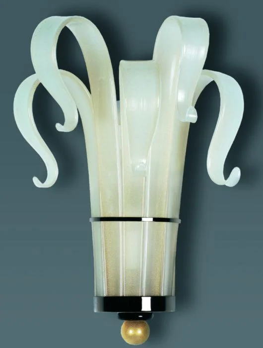 Ceiling - Mounted Chandeliers for Standard CeilingsWhite, Gold & Black Murano Glass Art Deco Wall Lamp Ceiling - Mounted Chandeliers for Standard CeilingsWhite, Gold & Black Murano Glass Art Deco Wall Lamp