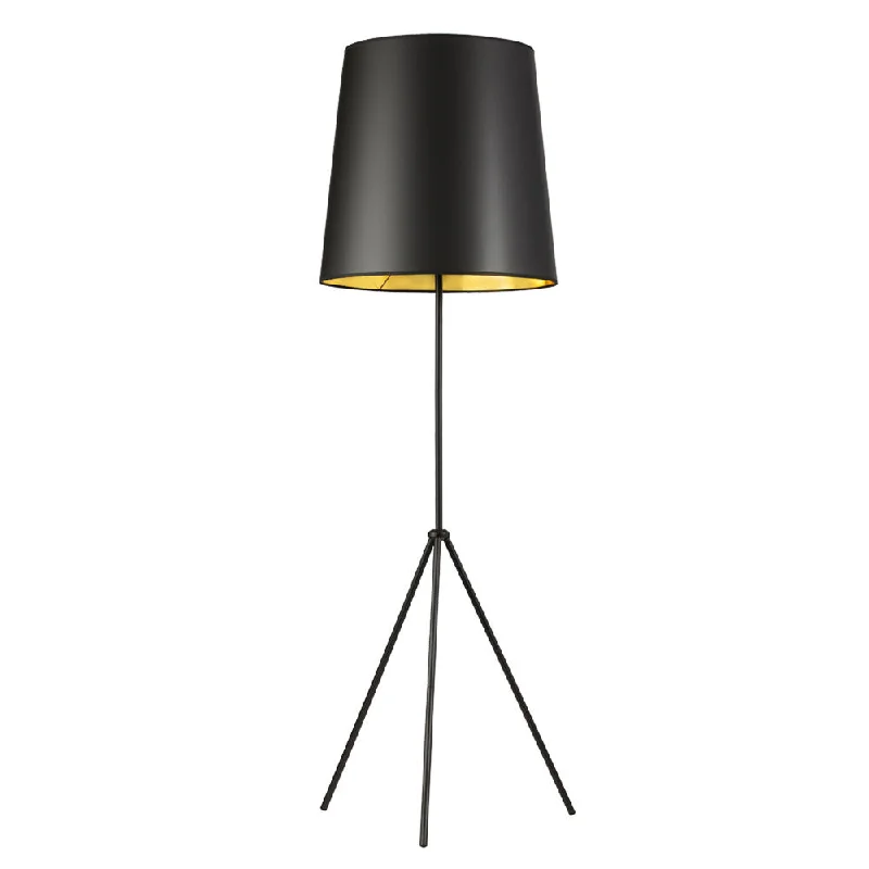 USB Charging Port Floor Lamp for Convenient Device Charging1 Light 3 Leg Drum Floor Fixture w/BK-GLD Shd USB Charging Port Floor Lamp for Convenient Device Charging1 Light 3 Leg Drum Floor Fixture w/BK-GLD Shd