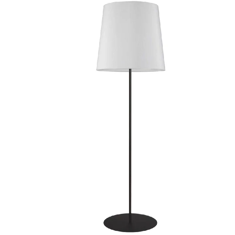 Adjustable Height Floor Lamp for Versatile Lighting Needs1 Light Drum Floor Lamp w/ Jtone WH Shade, BK Adjustable Height Floor Lamp for Versatile Lighting Needs1 Light Drum Floor Lamp w/ Jtone WH Shade, BK
