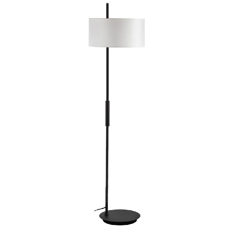Industrial Style Floor Lamp with Exposed Bulbs for Loft Apartments1 Light Incandescent Floor Lamp, MB w/ WH Shade Industrial Style Floor Lamp with Exposed Bulbs for Loft Apartments1 Light Incandescent Floor Lamp, MB w/ WH Shade