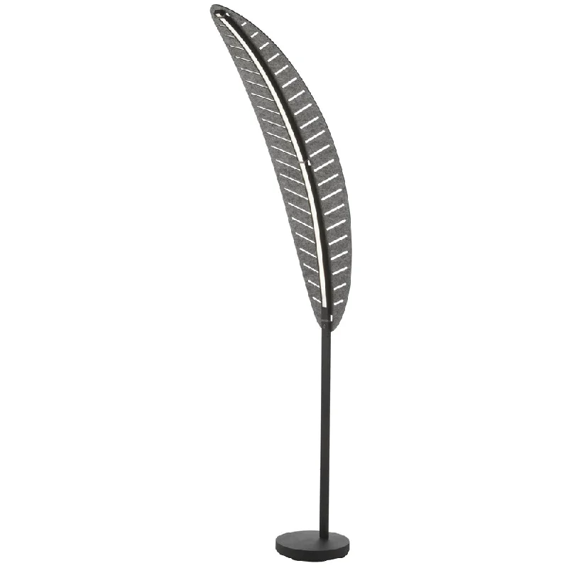Adjustable Height Floor Lamp for Versatile Lighting Needs22W Floor Lamp, MB w/ GRY Shade