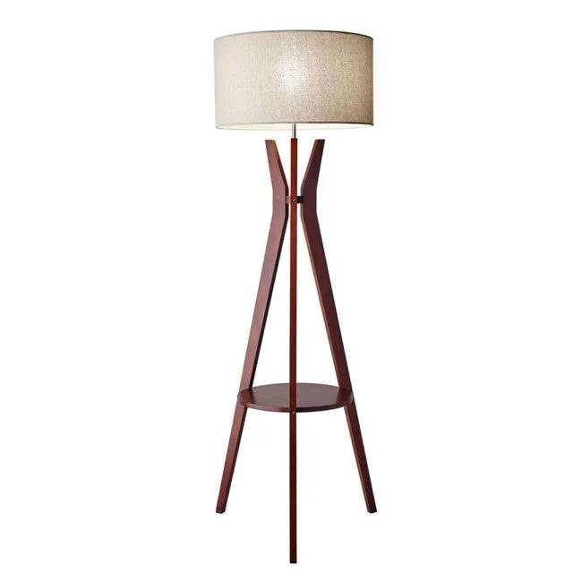 Rustic Farmhouse Style Floor Lamp for Cozy BedroomsBedford Shelf Floor Lamp