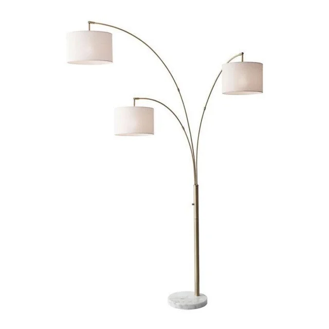 Rustic Farmhouse Style Floor Lamp for Cozy BedroomsBowery 3-Arm Arc Lamp