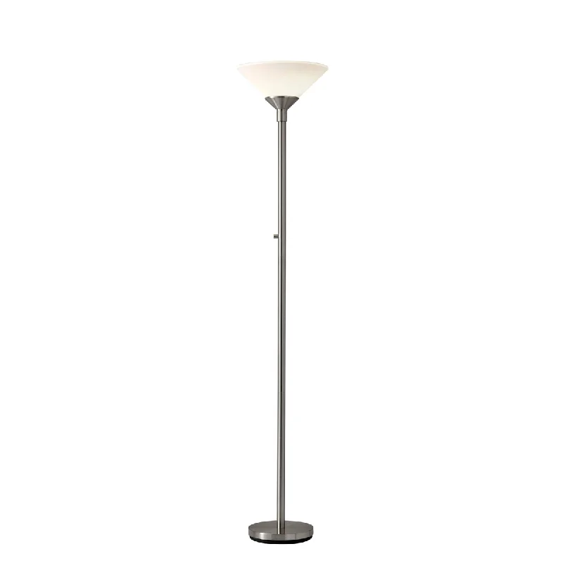 Fabric Floor Lamp with a Linen Shade for a Relaxed AestheticAries 300W Torchiere