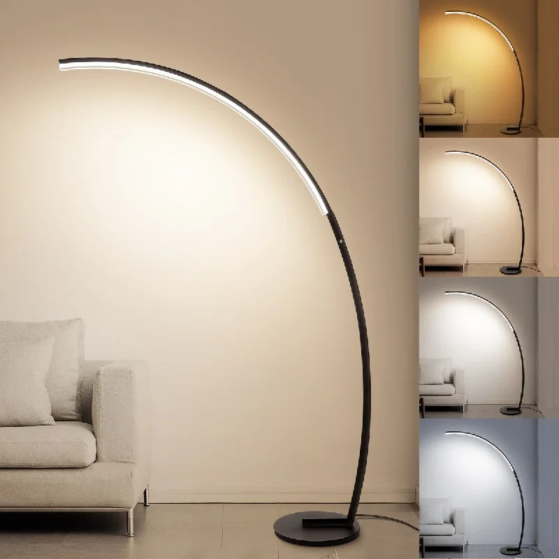 Bohemian Inspired Floor Lamp for Eclectic Home DecorArc Floor Lamp with Touch Control