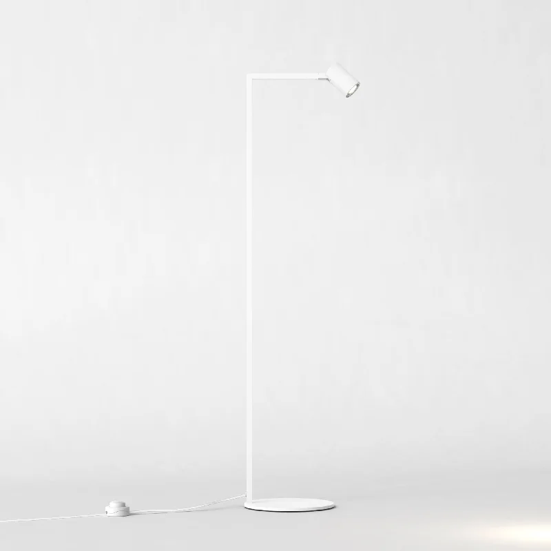 Fabric Floor Lamp with a Linen Shade for a Relaxed AestheticAstro 1286157 Ascoli 1 Light Floor Light Matt White