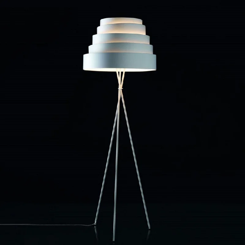 Glass Floor Lamp with Frosted Shades for Soft Diffused LightBabel Floor Lamp