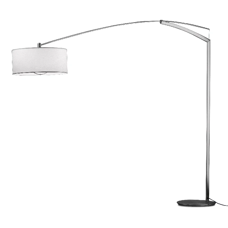 Modern Minimalist Floor Lamp for Contemporary Living RoomsBalance 5191 Floor Lamp - Nickel Modern Minimalist Floor Lamp for Contemporary Living RoomsBalance 5191 Floor Lamp - Nickel