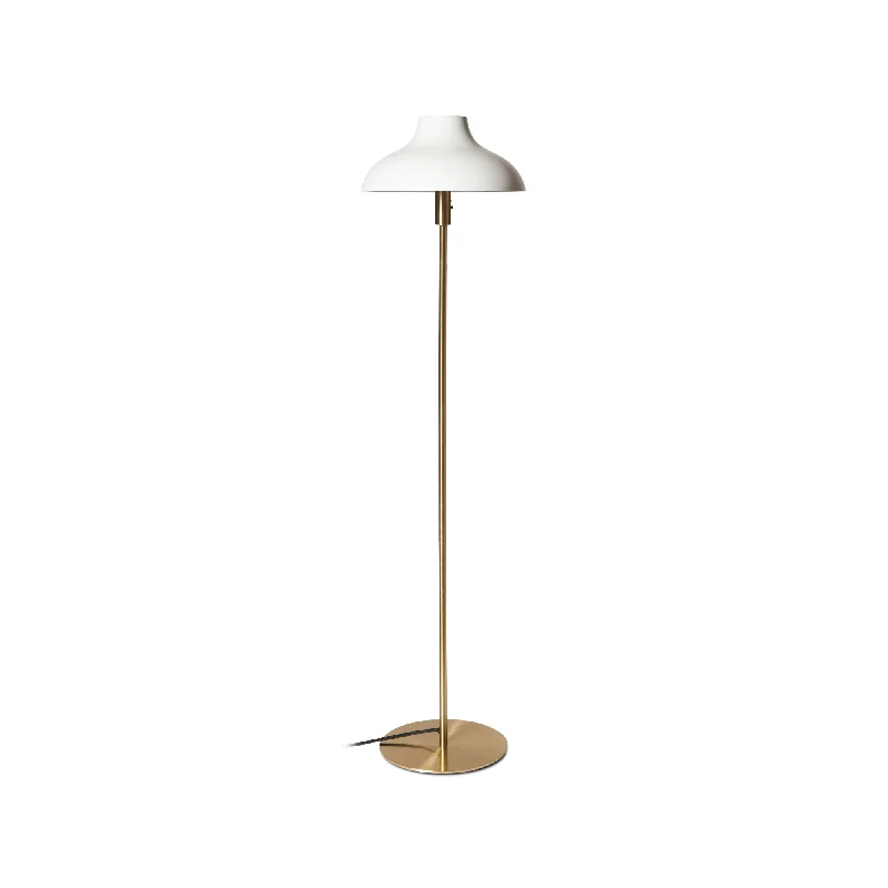 Victorian Style Floor Lamp for Traditional and Elegant InteriorsBolero Small Floor Lamp - White/Brass Victorian Style Floor Lamp for Traditional and Elegant InteriorsBolero Small Floor Lamp - White/Brass