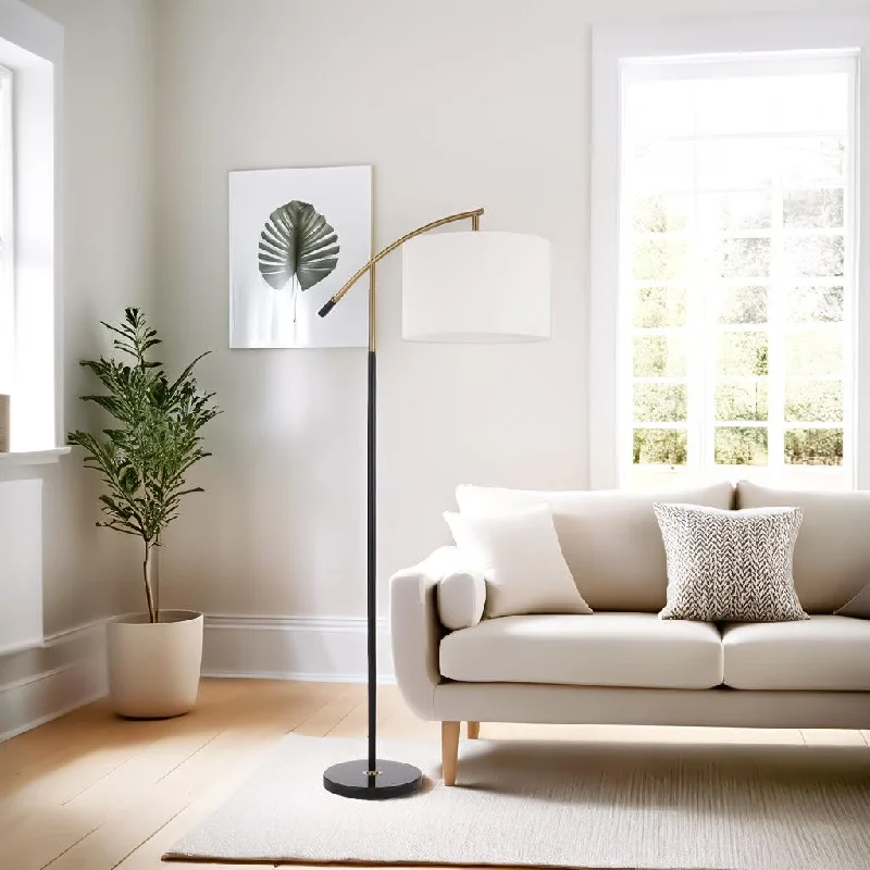 Modern Minimalist Floor Lamp for Contemporary Living RoomsCruz Floor Lamp in Black/Gold/Ivory Modern Minimalist Floor Lamp for Contemporary Living RoomsCruz Floor Lamp in Black/Gold/Ivory