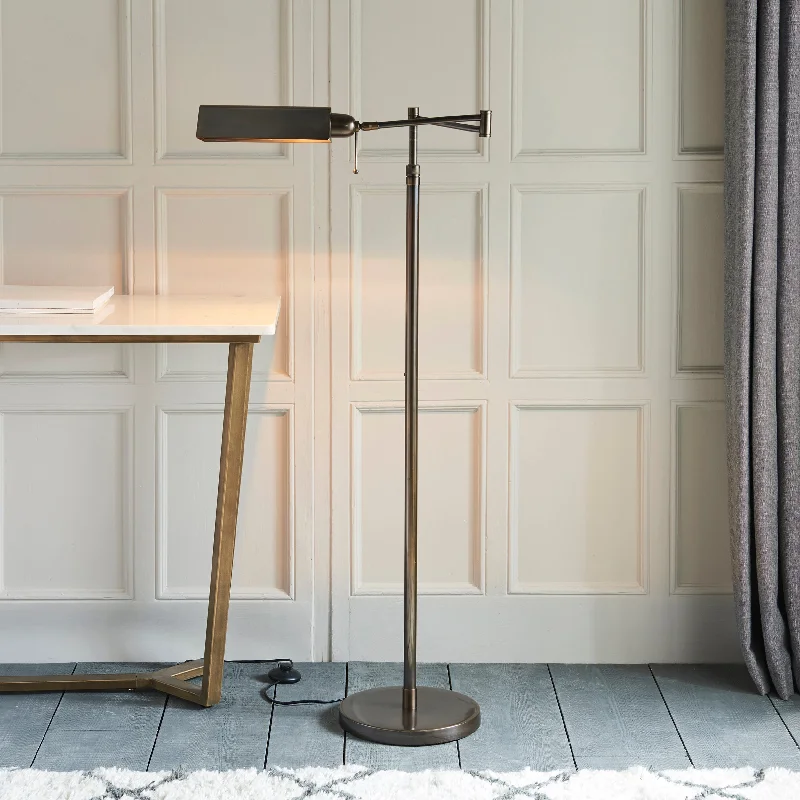 Industrial Style Floor Lamp with Exposed Bulbs for Loft ApartmentsDecolight Pharmacy Aged Brass Floor Lamp Industrial Style Floor Lamp with Exposed Bulbs for Loft ApartmentsDecolight Pharmacy Aged Brass Floor Lamp
