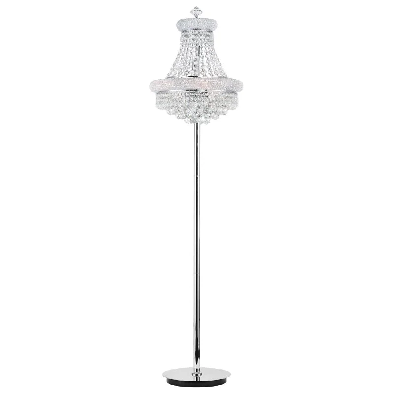 Wood Floor Lamp with Natural Grain for a Warm and Organic FeelEmpire 8 Light Floor Lamp With Chrome Finish Wood Floor Lamp with Natural Grain for a Warm and Organic FeelEmpire 8 Light Floor Lamp With Chrome Finish
